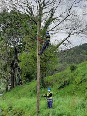 Instalando fibra en la zona rural de Asturias